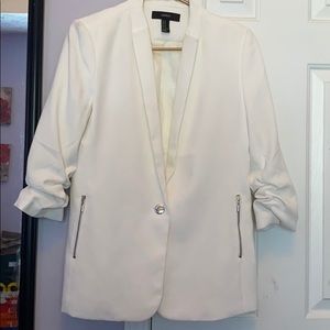 Forever 21 White Blazer